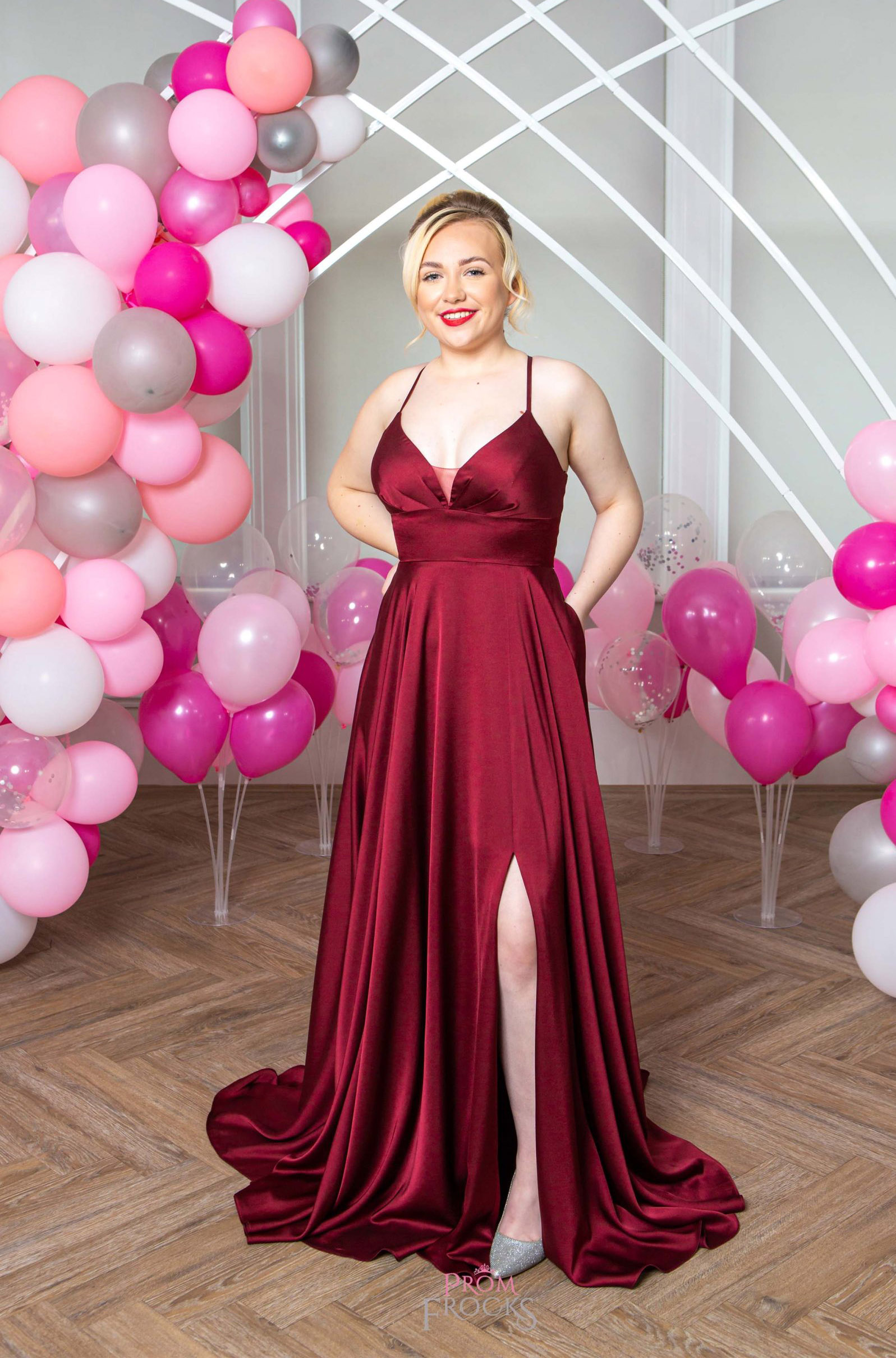 The glamourous Chloe dress in a silky Claret Berry is sure to delight, from MK Prom Dress in Milton Keynes