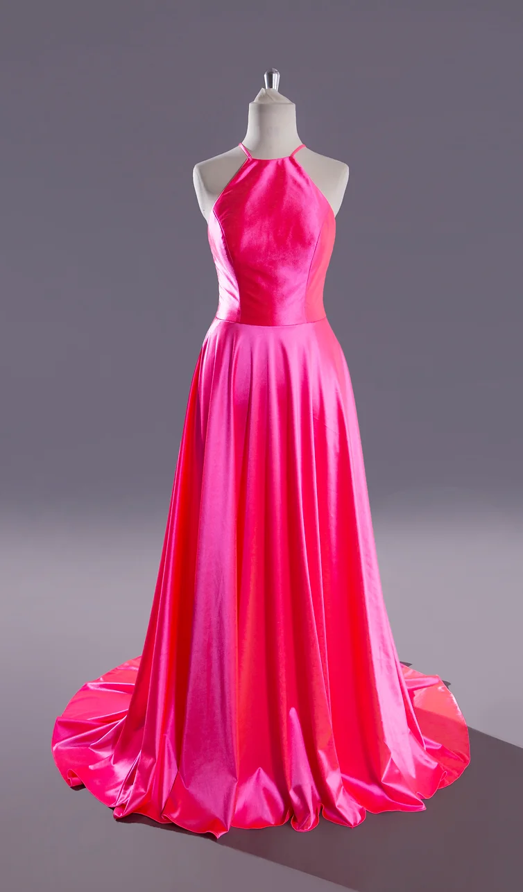 The stunning Melissa Retro Flamingo prom dress exclusively at MK Prom in Bletchley