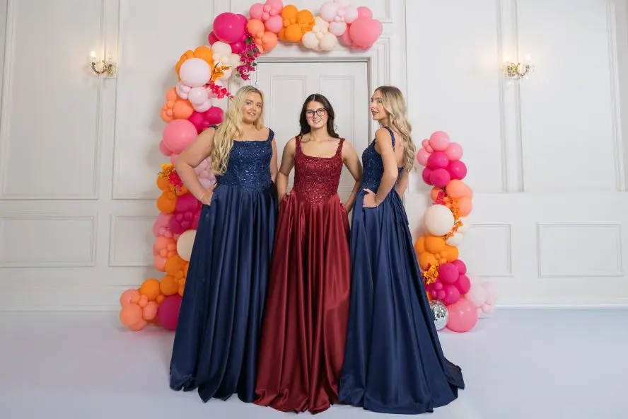 Alyssa — A-line Prom Dress — Wine Red