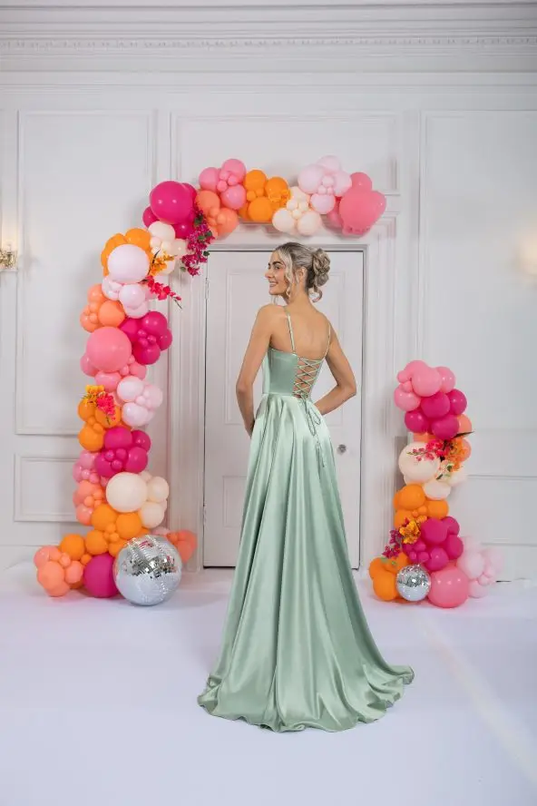Tova — A-line Prom Dress — Mint Green
