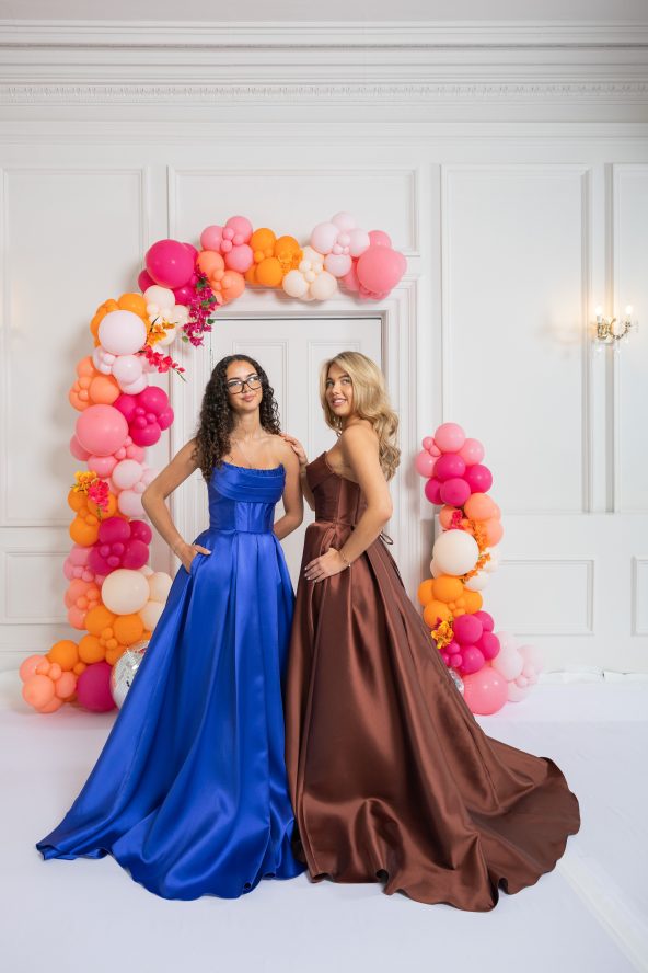 Valentina — A-line Prom Dress — Royal Blue