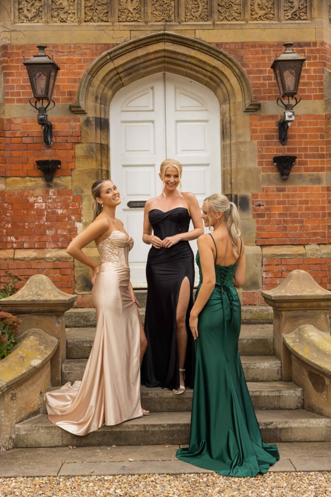 Miranda — Fit-and-Flare Prom Dress — Jet Black
