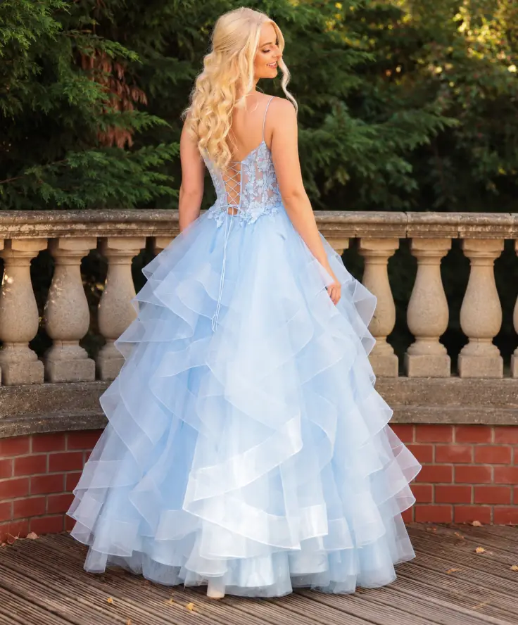 Ana — Ballgown Prom Dress — Powder Blue